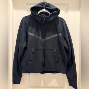 Nike Black Hooded Tech Fleece Jacket w/ Hood